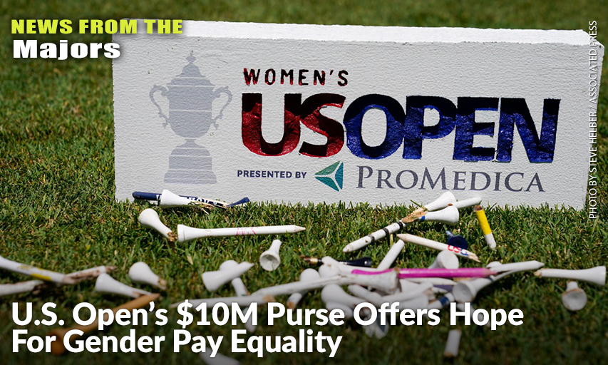 Tees Lie On The Grass During A Practice Round For The 2022 U.S. Women’s Open.