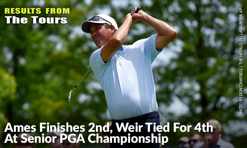 Stephen Ames Tees Off On The Second Hole During The Final Round Of The 2022 Senior PGA Championship. Stephen Ames